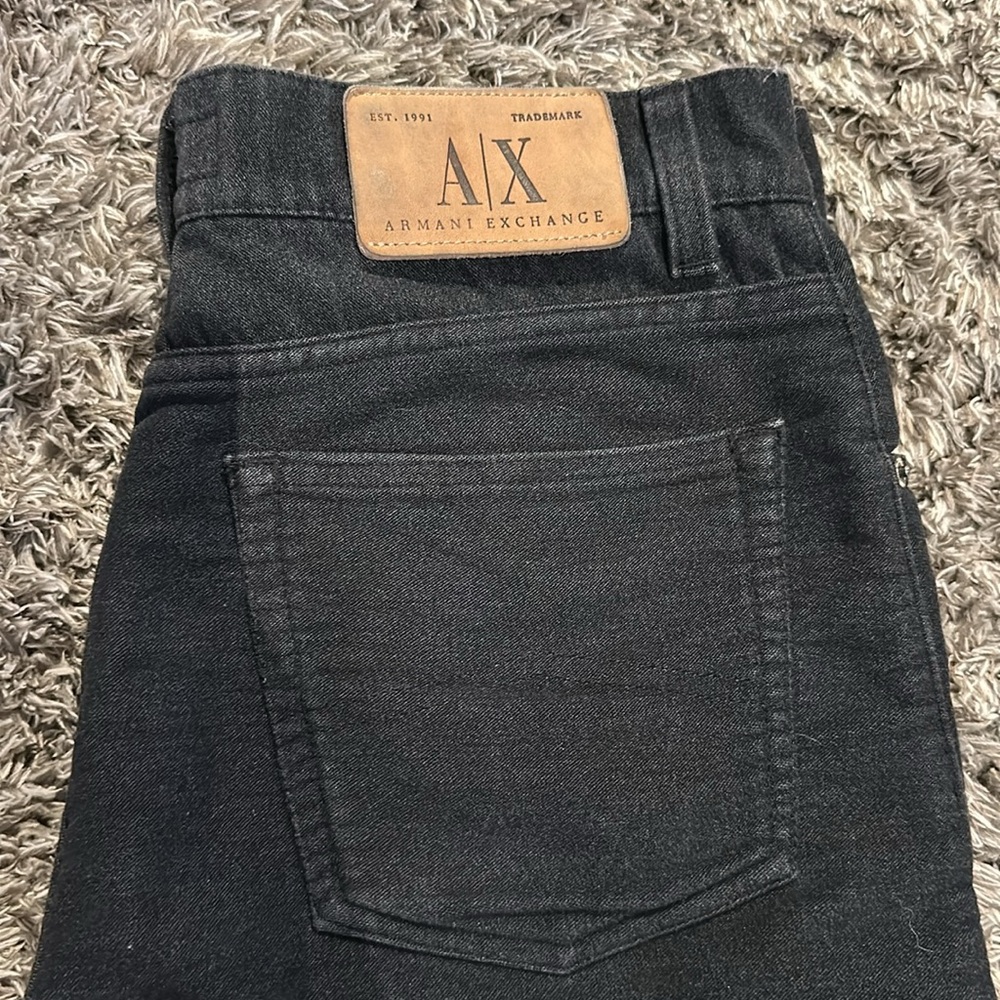 A/X Armani Exchange Black Straight Jeans Timeless Design